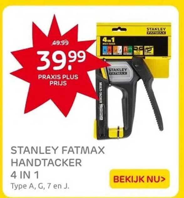 STANLEY FATMAX HANDTACKER 4 IN 1