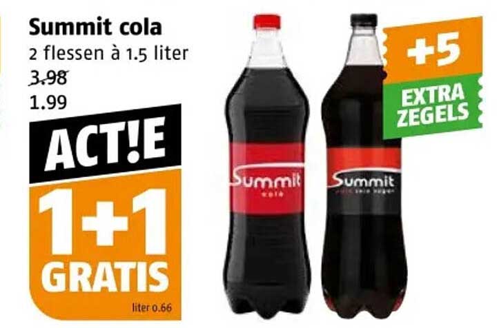Summit cola 2 flessen à 1.5 liter