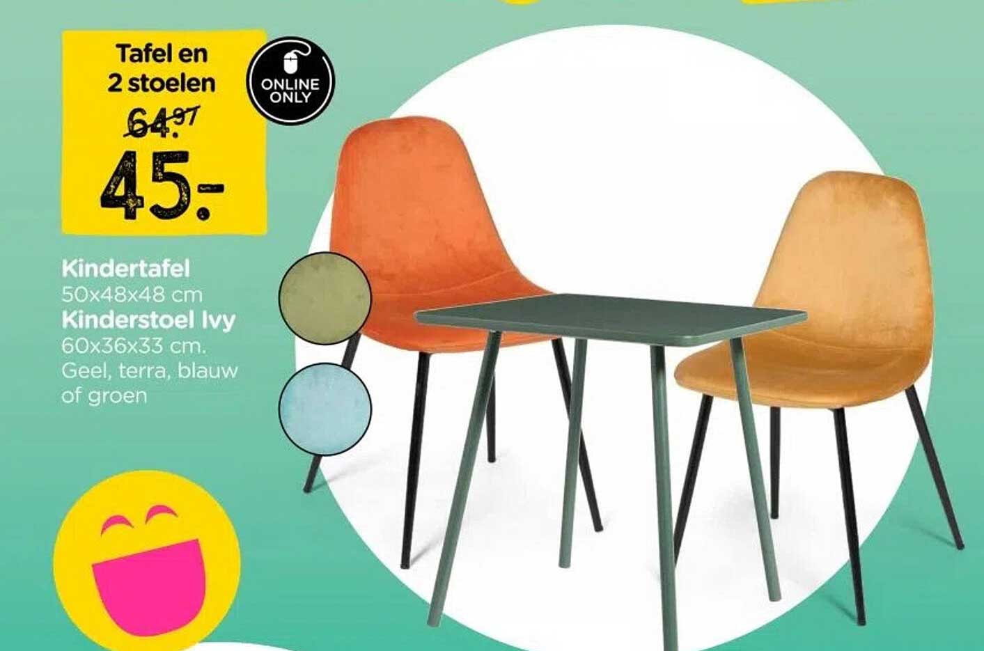 Tafel en 2 stoelen
