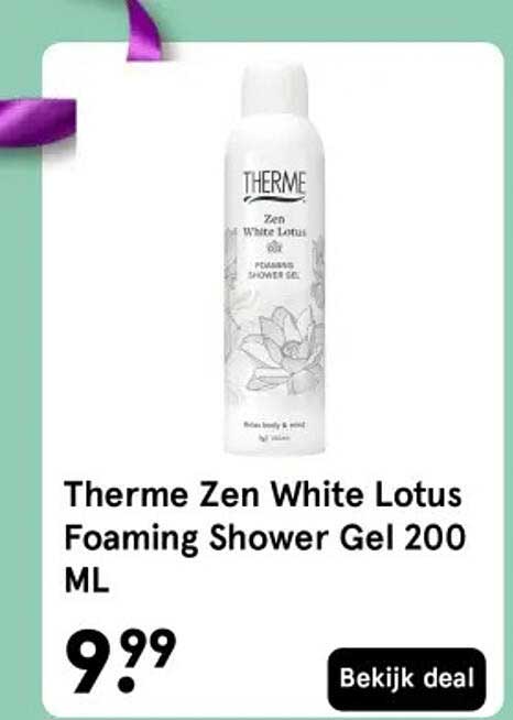 Therme Zen White Lotus Foaming Shower Gel 200 ML