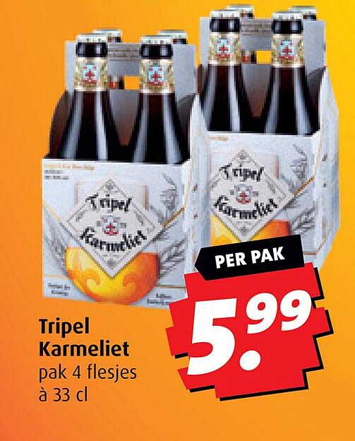 Tripel Karmeliet pak 4 flesjes à 33 cl