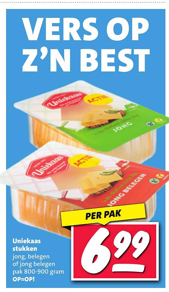 UniKaaszones Stukken Jong, Belegen of Jong Belegen - Pak 800-900 gram