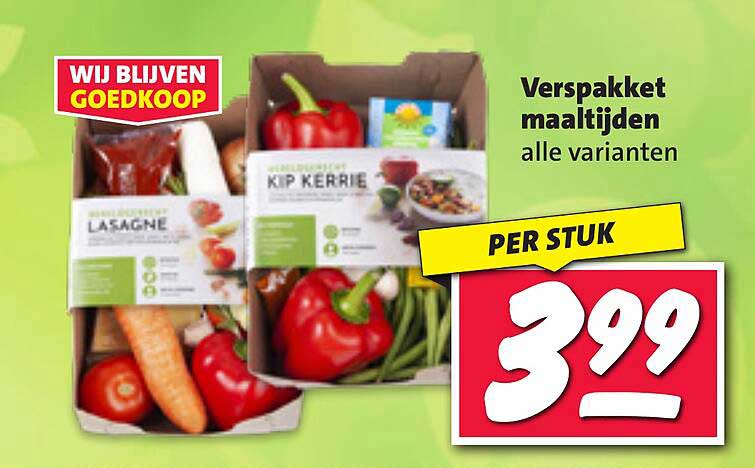 Verspakte maaltijden alle varianten