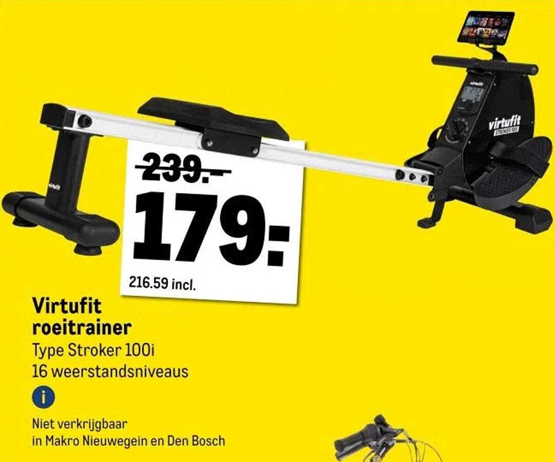 Virtufit roeitrainer Type Stroker 100i