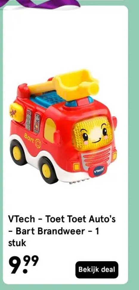 VTech - Toet Toet Auto's - Bart Brandweer - 1 stuk