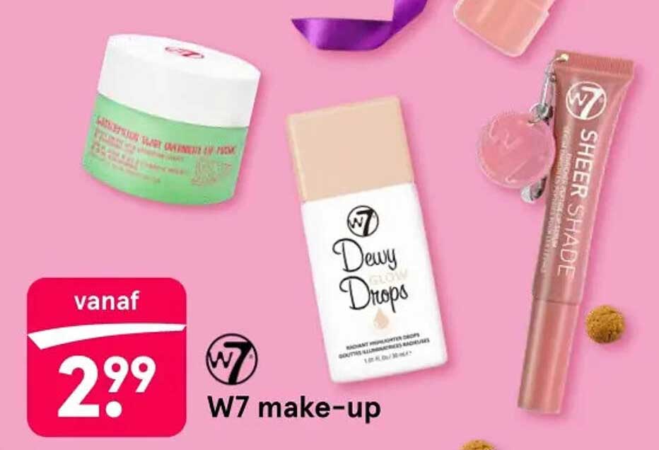 W7 make-up vanaf 2,99