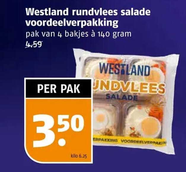 Westland rundvlees salade voordeelverpakking