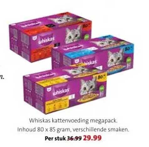 Whiskas kattenvoeding megapack.