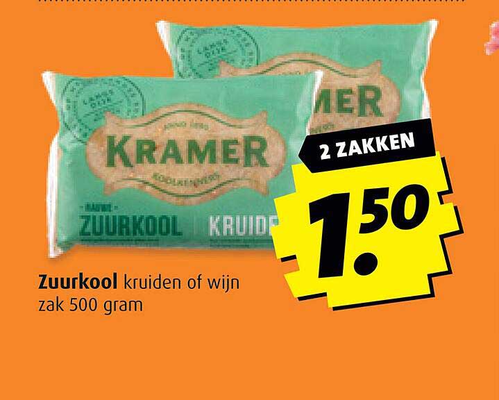 Zuurkool kruiden of wijn zak 500 gram
