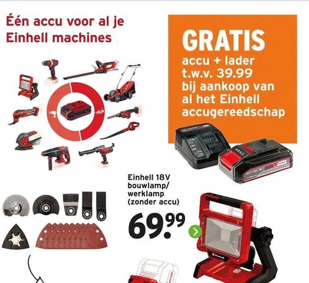 Moliuoly 1 stuk werklamp zonder accu voor Worx WA3593, WA3595