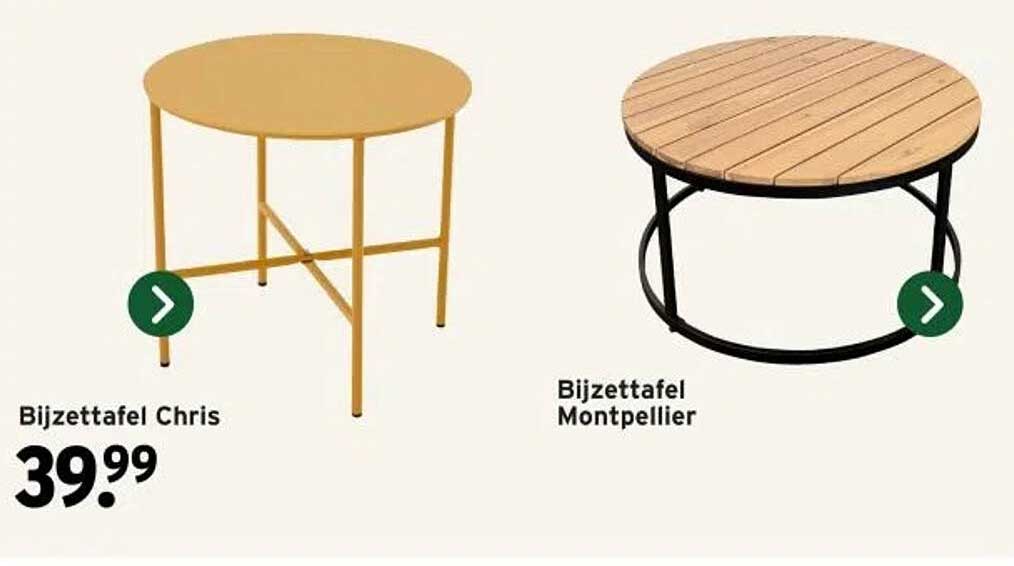 Bijzettafel Chris  
Bijzettafel Montpellier