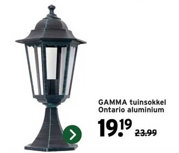 GAMMA tuinsokkel Ontario aluminium