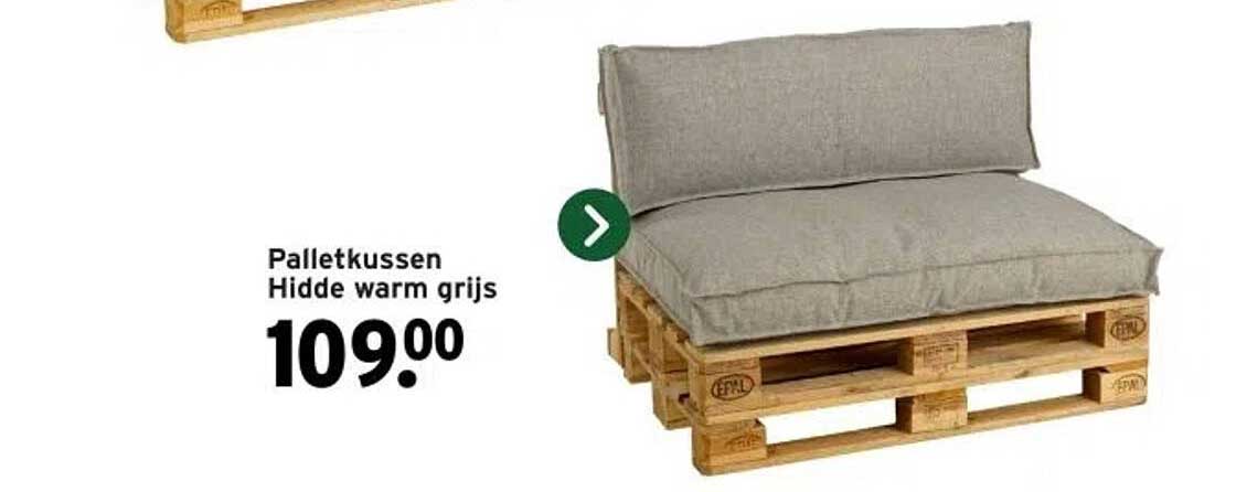 Palletkussen Hidde warm grijs