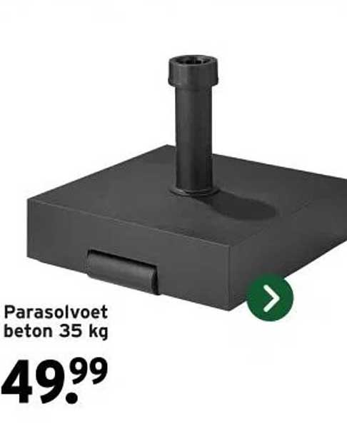 Parasolvervoet beton 35 kg