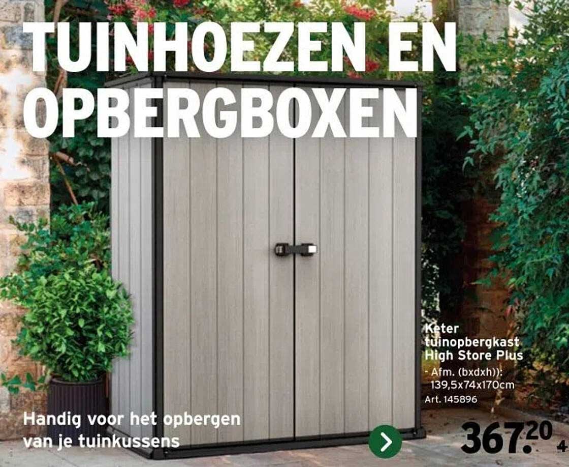 TUINHOEZEN EN OPBERGBOXEN