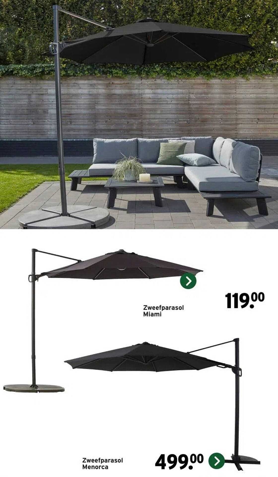 Zweefparasol Miami