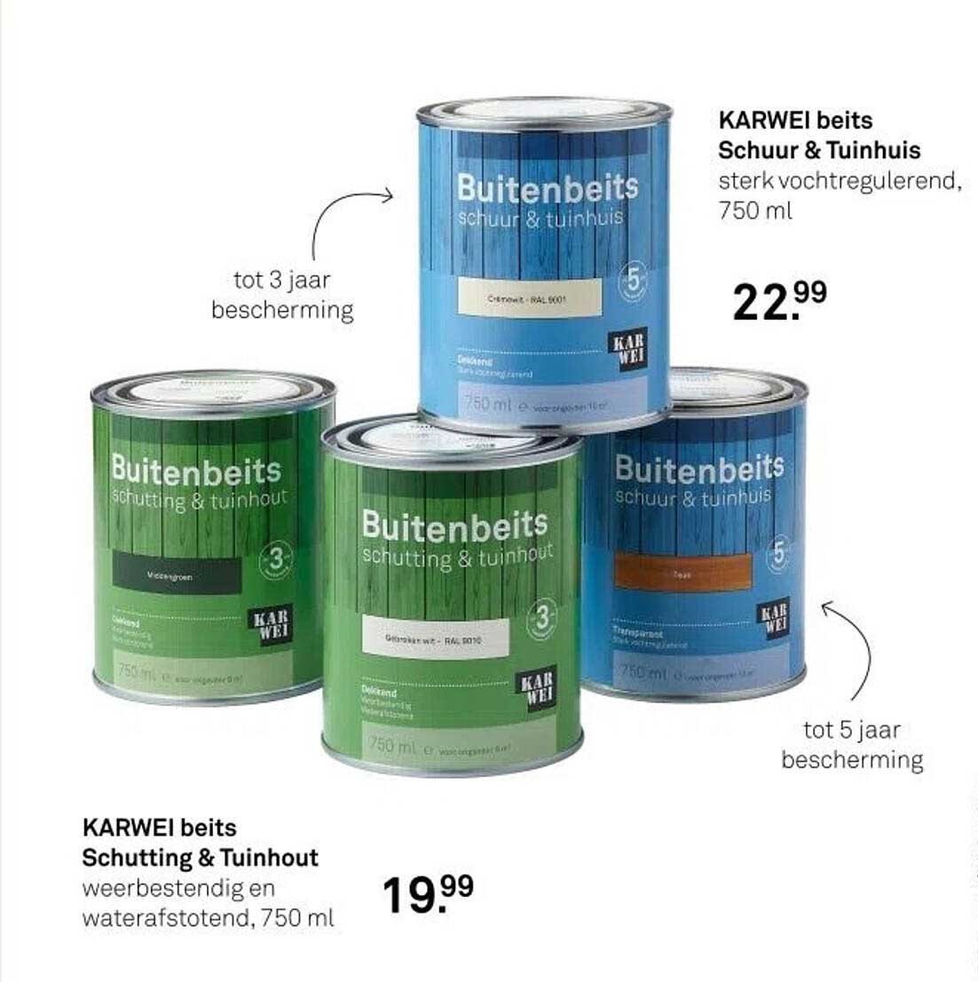 KARWEI beits Schuur & Tuinhuis sterk vochtregulerend, 750 ml