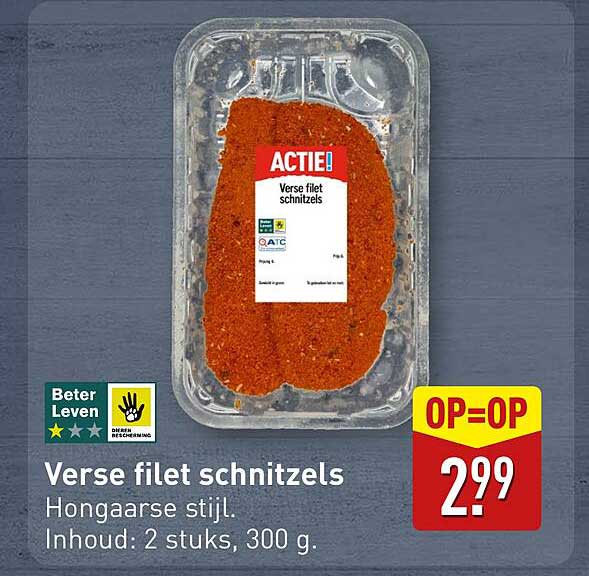 Verse filet schnitzels