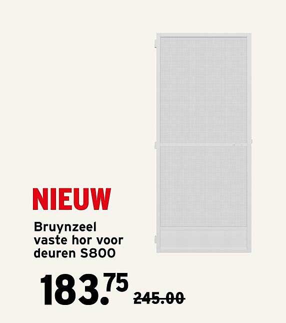 Bruynzeel vaste hor voor deuren S800