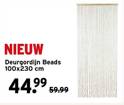 Deurgordijn Beads 100x230 cm