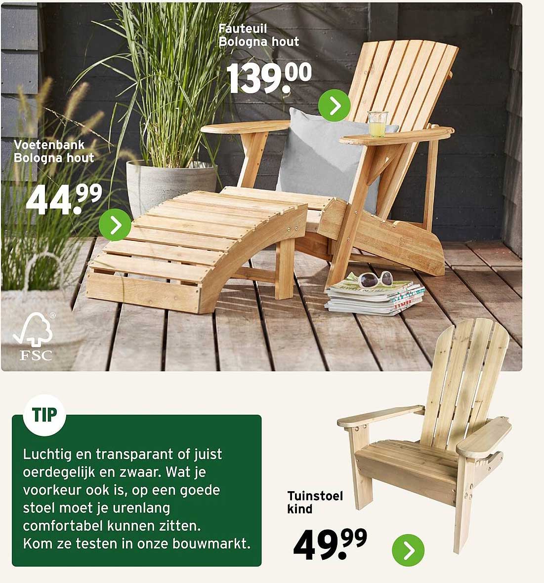 Fauteuil Bologna hout