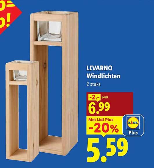 LIVARNO Windlichten 2 stuks