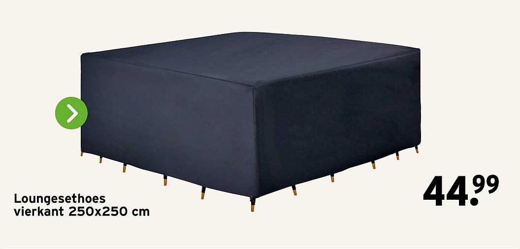 Loungesethoes vierkant 250x250 cm