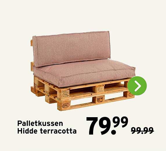 Palletkussen Hidde terracotta
