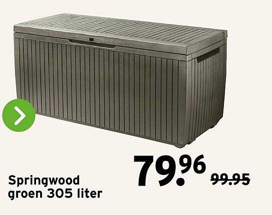 Springwood groen 305 liter