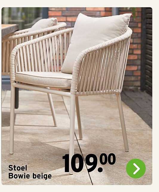 Stoel Bowie beige