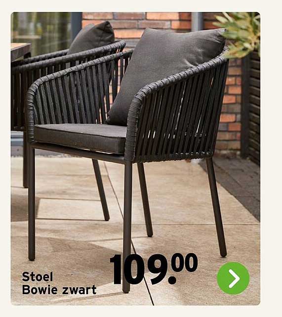 Stoel Bowie zwart