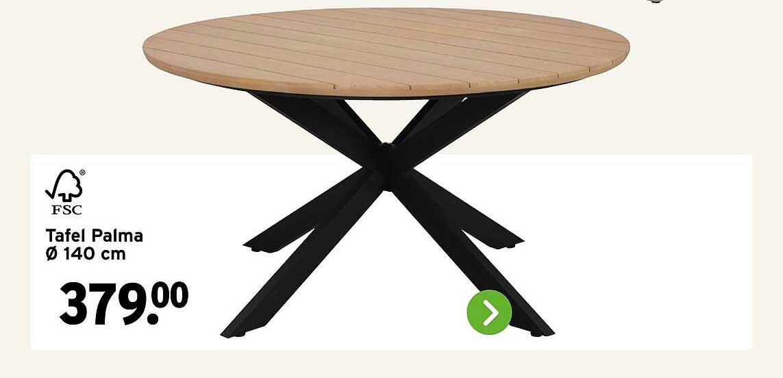 Tafel Palma Ø 140 cm