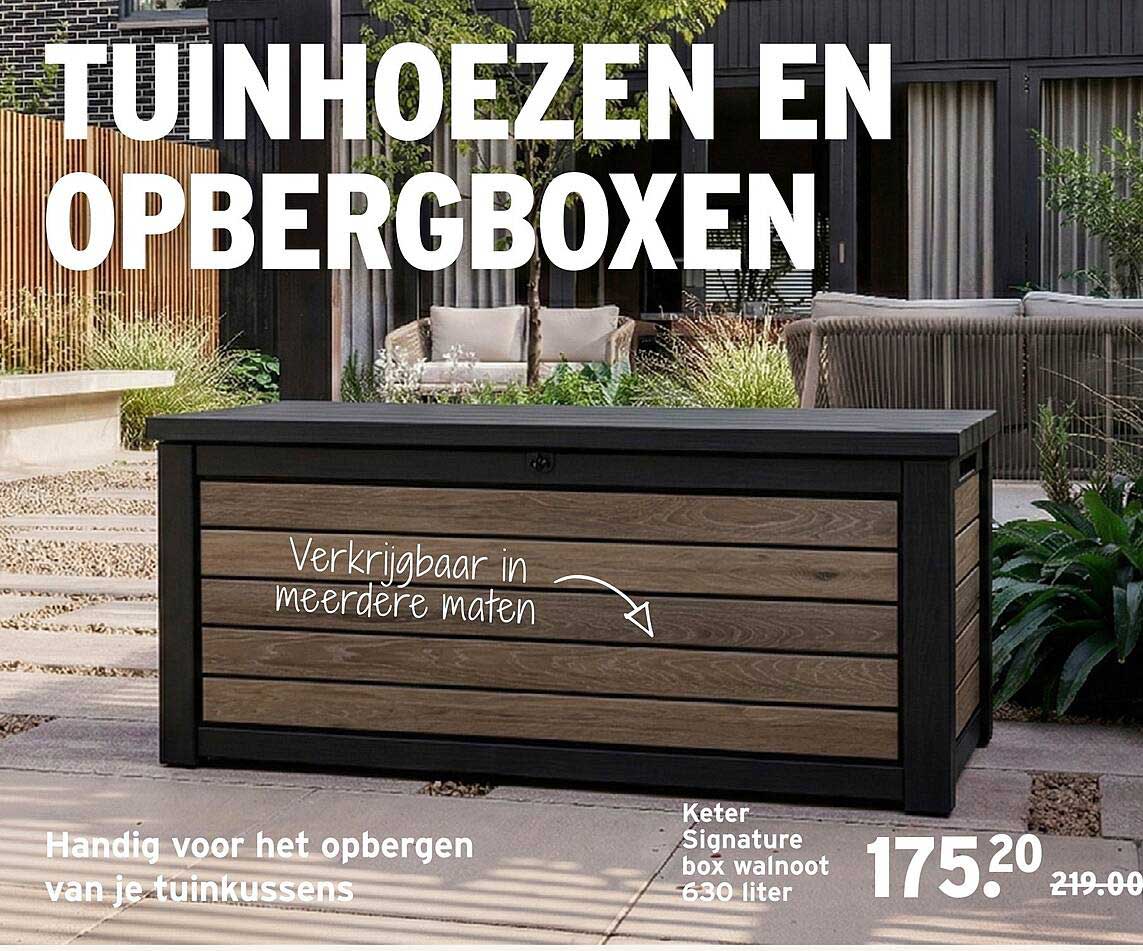 TUINHOEZEN EN OPBERGBOXEN