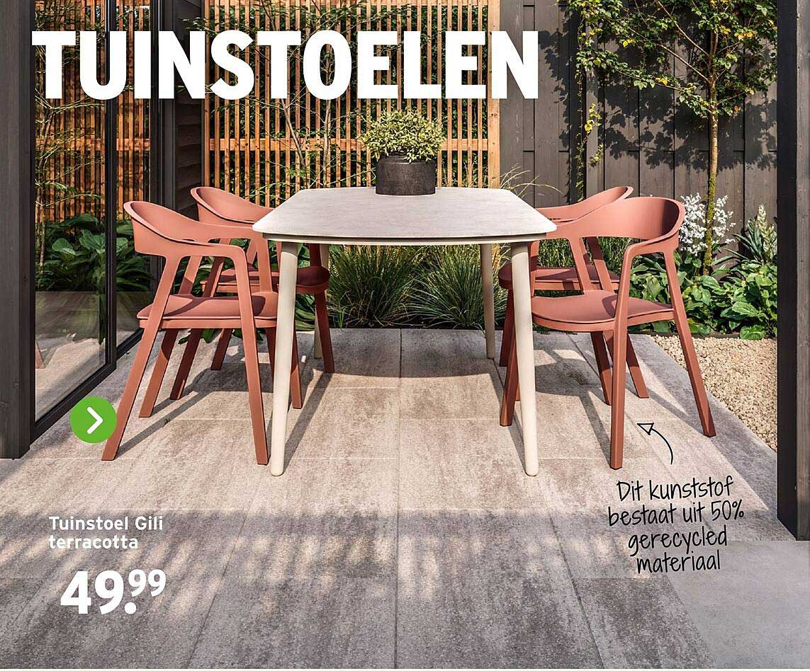 Tuinstoel Gili terracotta