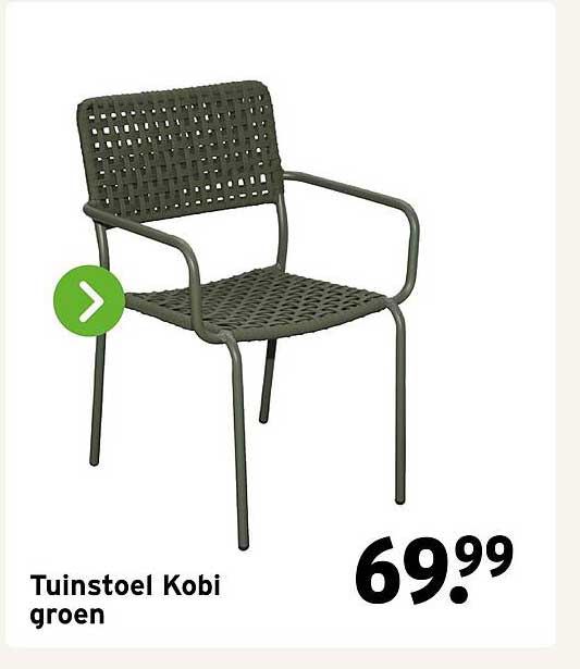 Tuinstoel Kobi groen