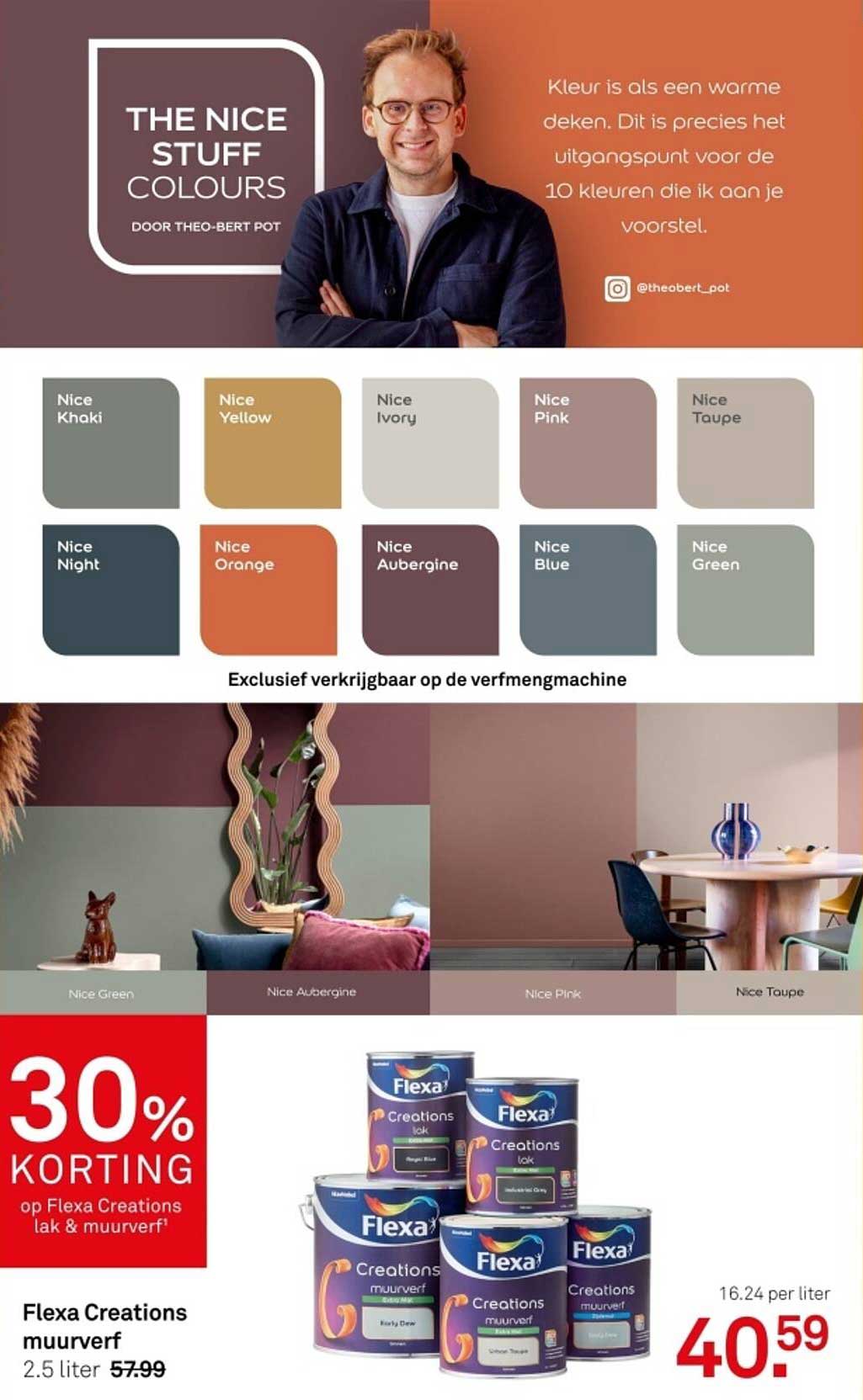30% KORTING op Flexa Creations lak & muurverf!