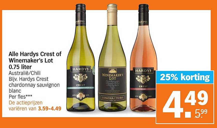 Alle Hardys Crest of Winemaker’s Lot 0.75 liter