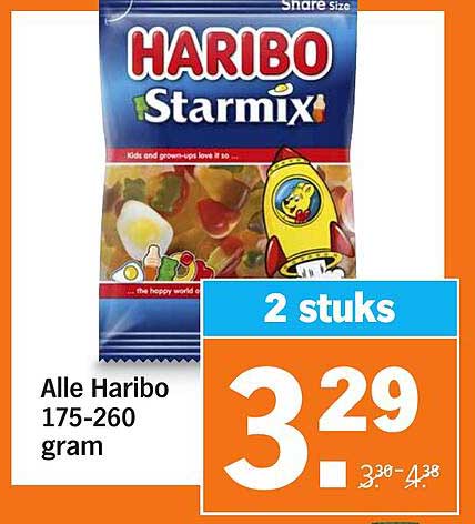 Alle Haribo Starmix 175-260 gram