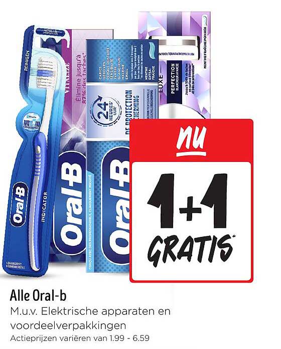 Alle Oral-b M.u.v. Elektrische apparaten en voordeelverpakkingen