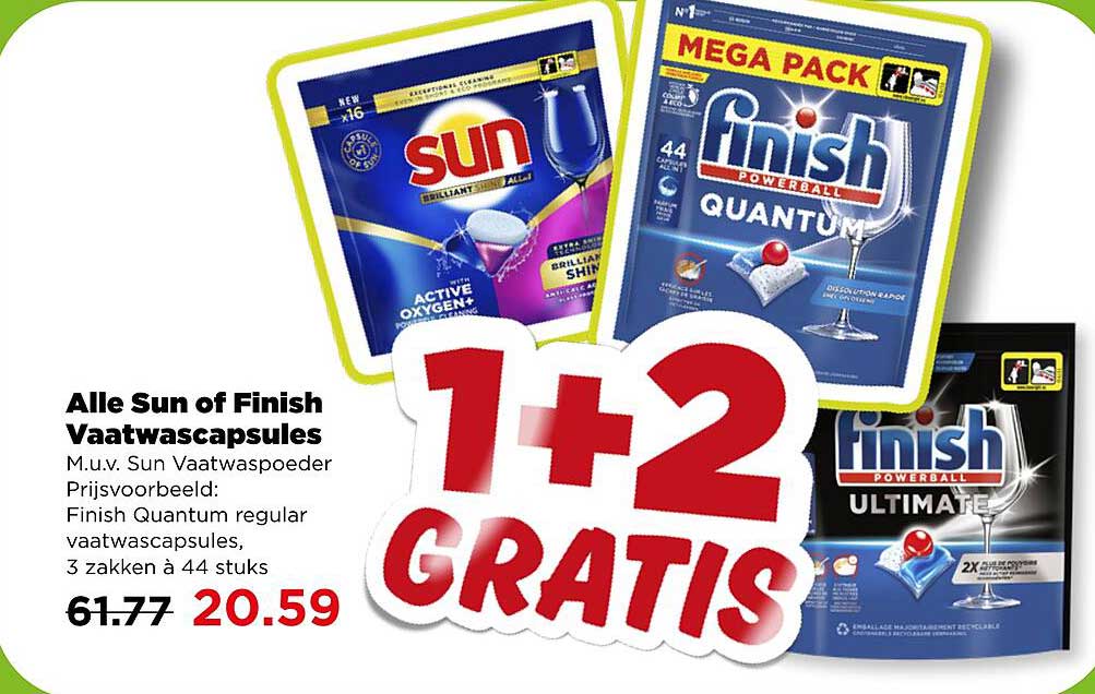 Alle Sun of Finish Vaatwascapsules