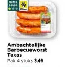 Ambachtelijke Barbecueworst Texas