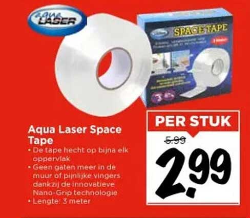 Aqua Laser Space Tape