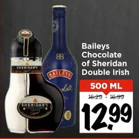Baileys Chocolate of Sheridan Double Irish 500 ML