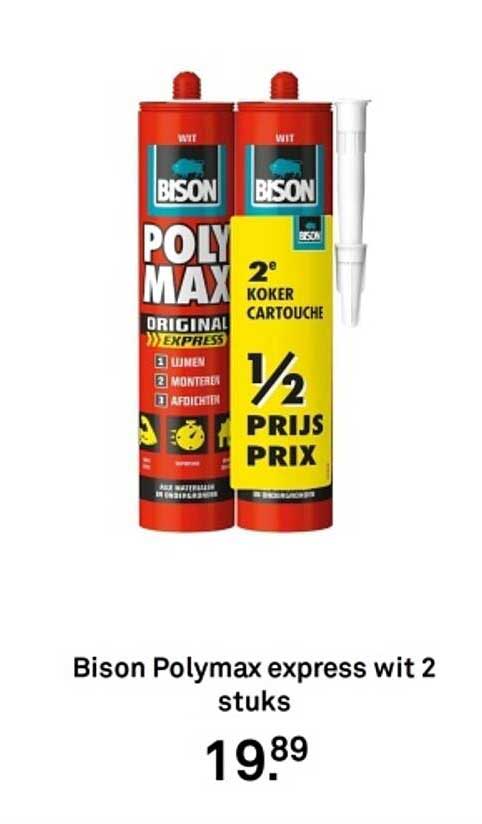 Bison Polymax express wit 2 stuks
