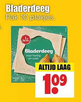 Bladerdeeg Pak 10 plakjes.