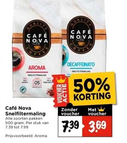 Café Nova Snelfiltermaling