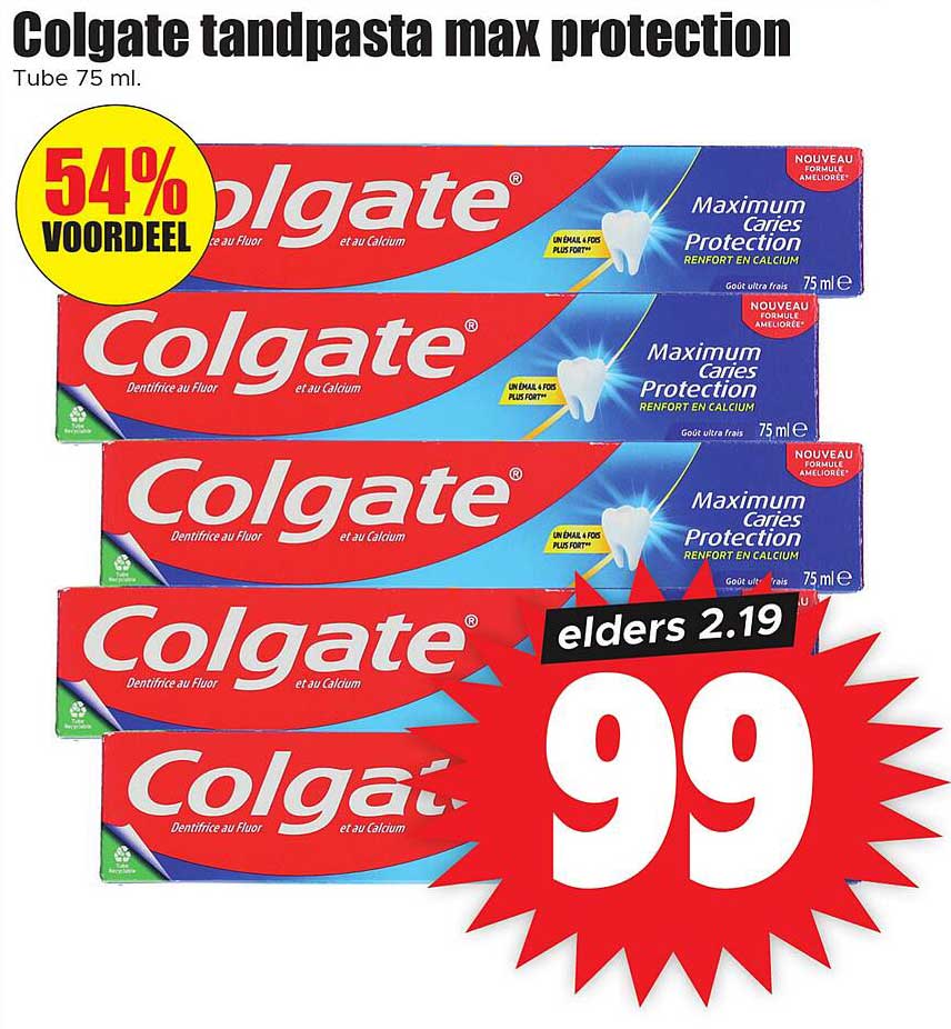 Colgate tandpasta max protection Tube 75 ml.