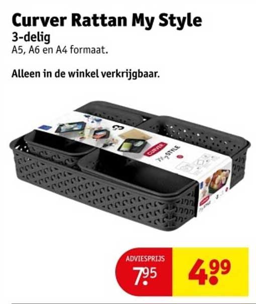 Curver Rattan My Style 3-delig