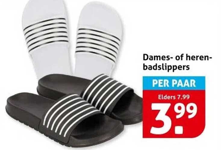 Dames- of heren-badslippers