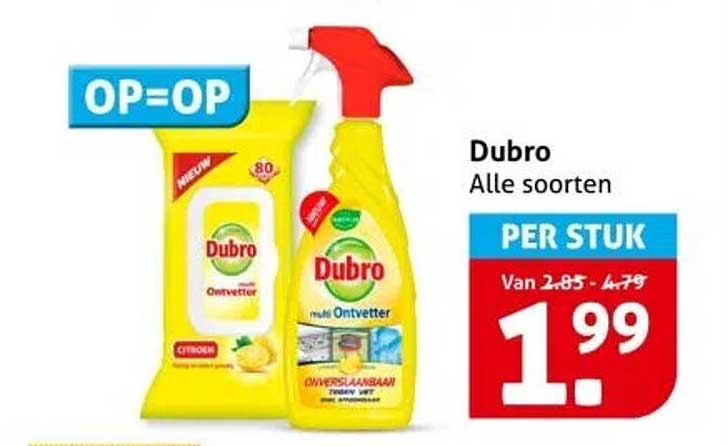Dubro Alle soorten